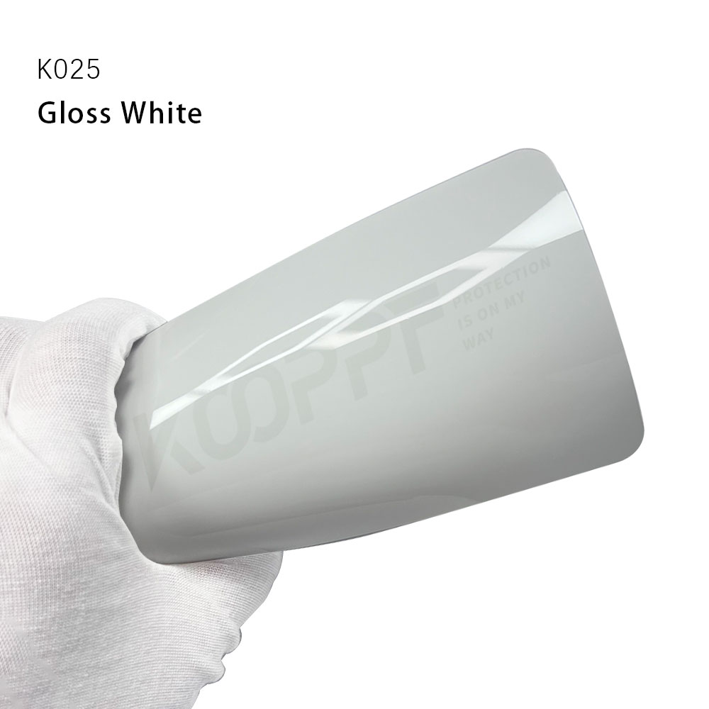 8.0Mil Gloss Branco TPU Proteção de tinta de carro colorida Auto -cura -cura -calcário PPF Film para carro
