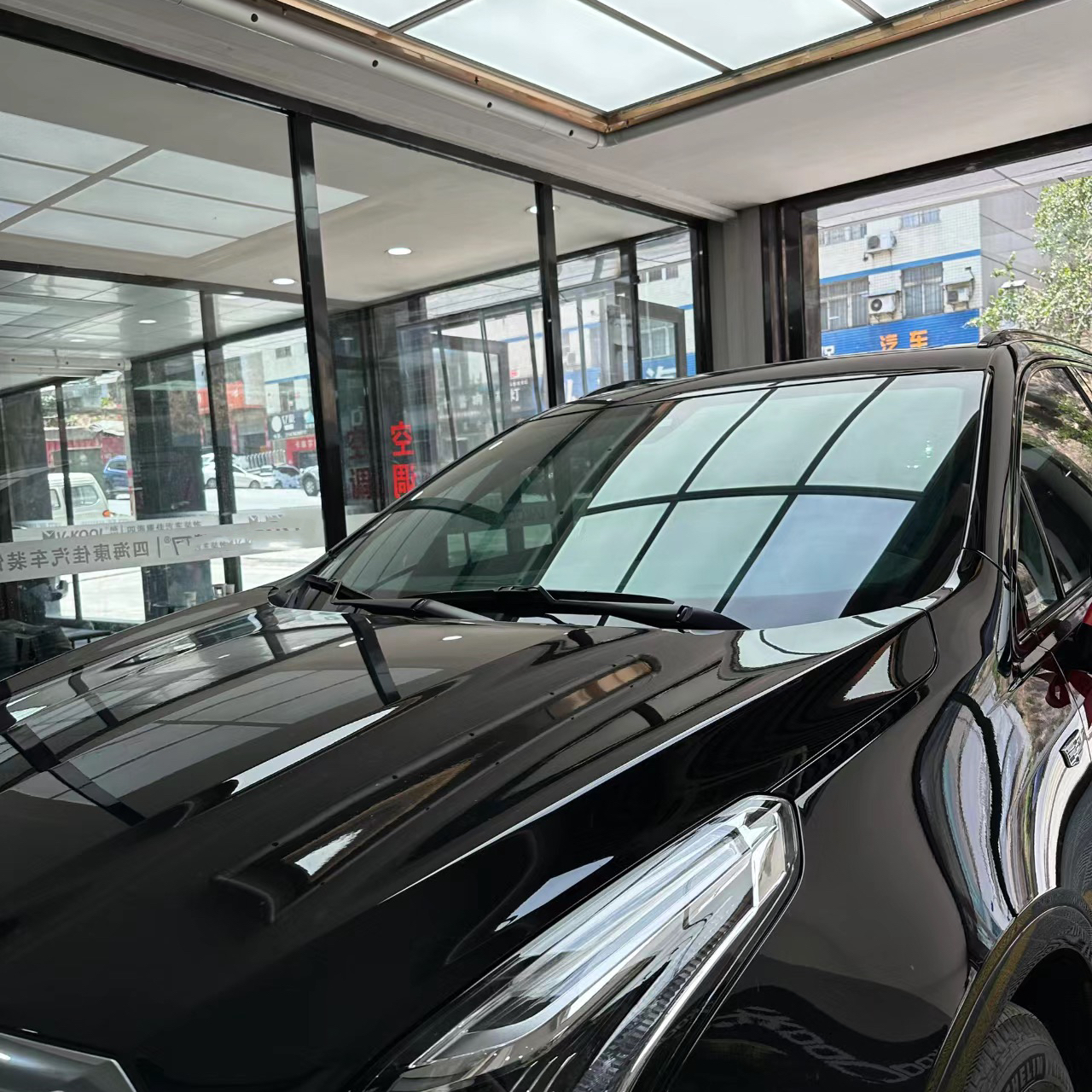 Matiz da janela do carro